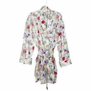 Vintage Victoria’s Secret Gold Label Satin Floral Robe